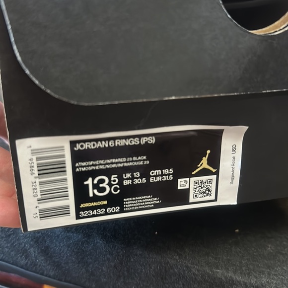 Jordan 6 rings girls shoes - Picture 6 of 6